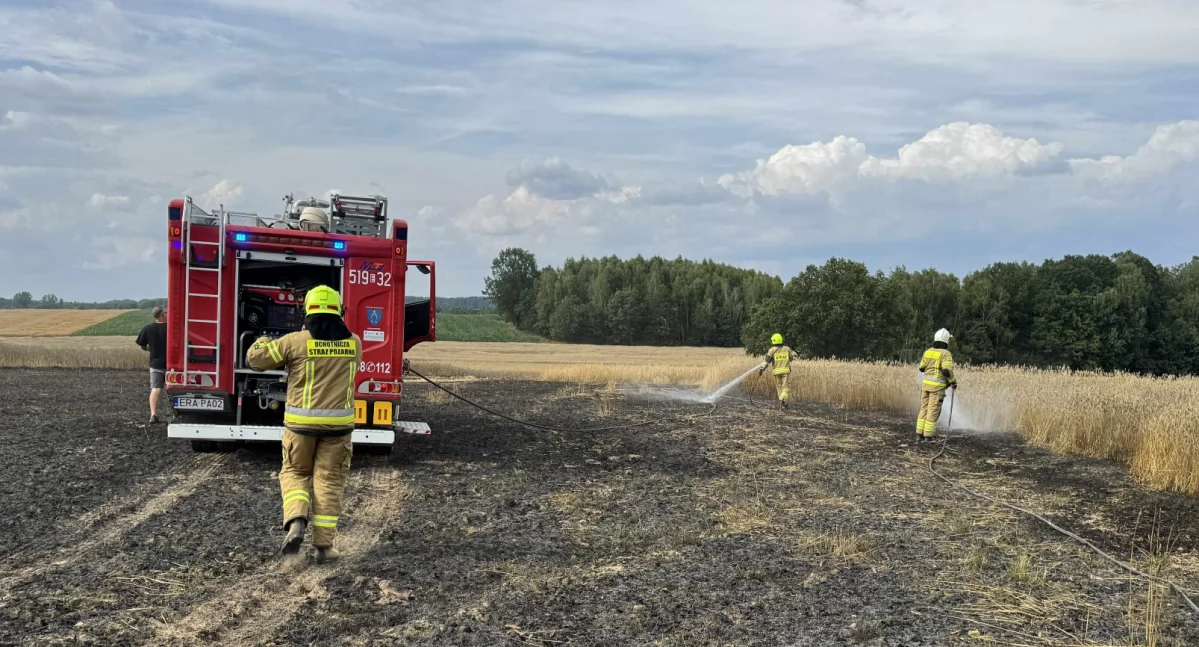 Na zdjęciu: Pożar gasiło pięć zastępów, fot. Facebook/OSP Kobiele Wielkie