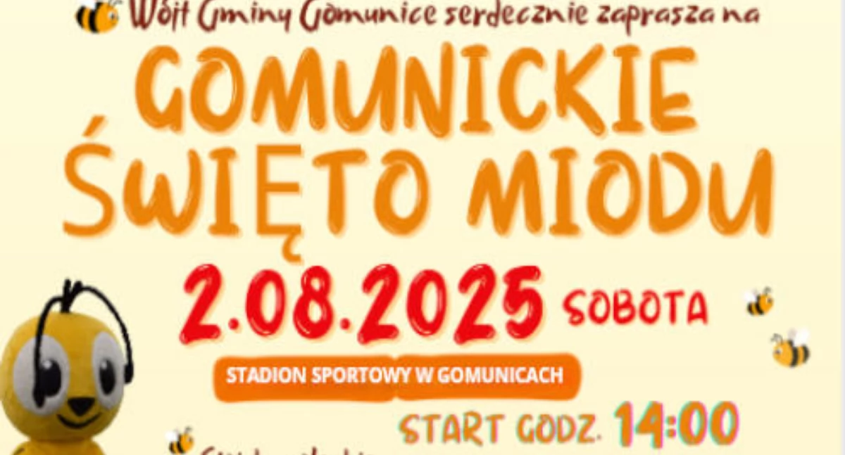 Imprezy, najbliższą sobotę Coroczne Święto Miodu Gomunicach - zdjęcie, fotografia