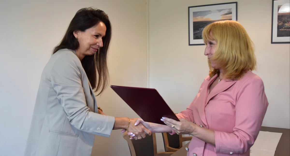 Na zdjęciu: Beata Leska szkołą pokieruje do 30 czerwca, fot. UM Radomsko