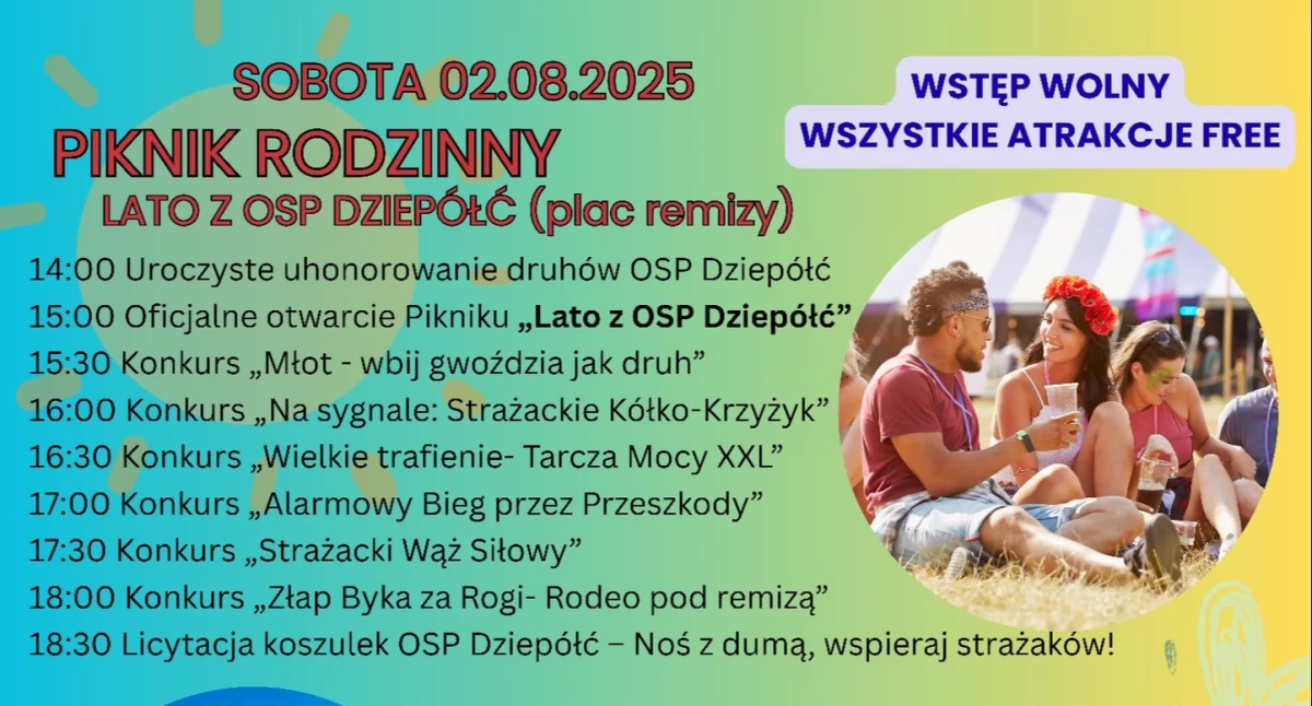 Na zdjęciu: Plakat promujący, fot. Facebook/OSP Dziepółć 