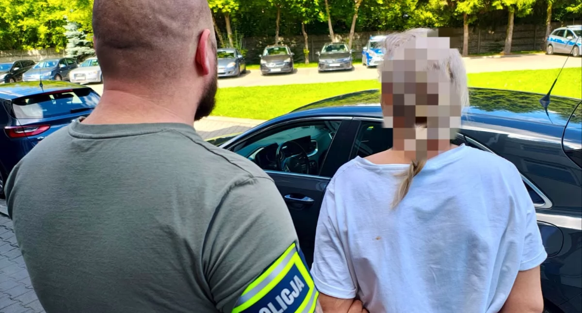 Na zdjęciu: 46-latce grozi do 5 lat więzienia, fot. KPP Radomsko 