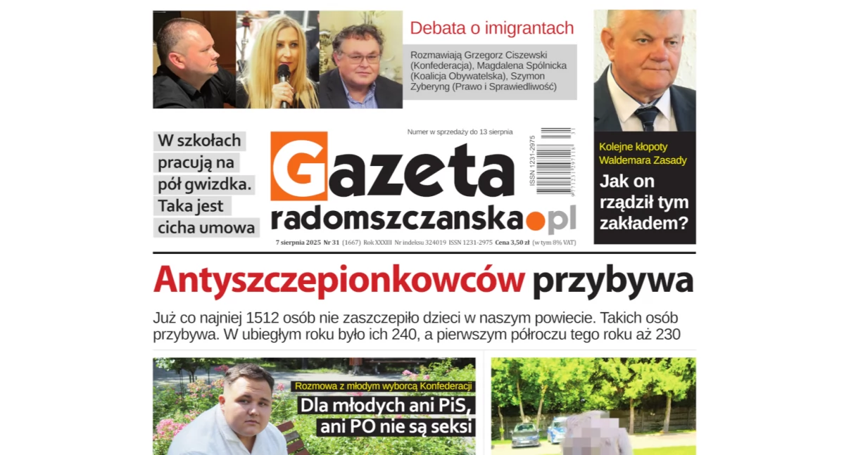 Na zdjęciu: Okładka najnowszego wydania Gazety