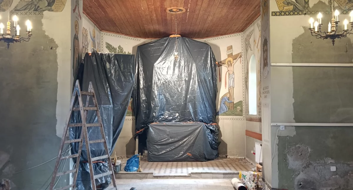 Na zdjęciu: Prace remontowe w kościele, fot. Facebook/Parafia Św. Marii Magdaleny w Radomsku 