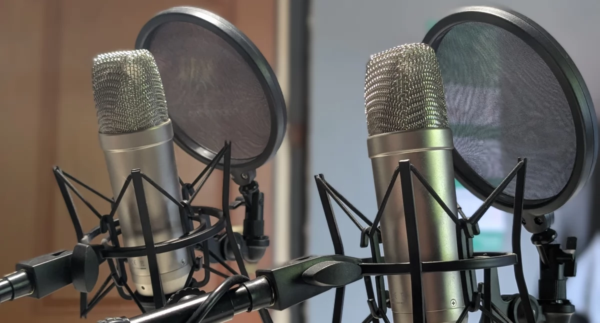 Na zdjęciu studio podcastowe Gazety Radomszczańskiej
