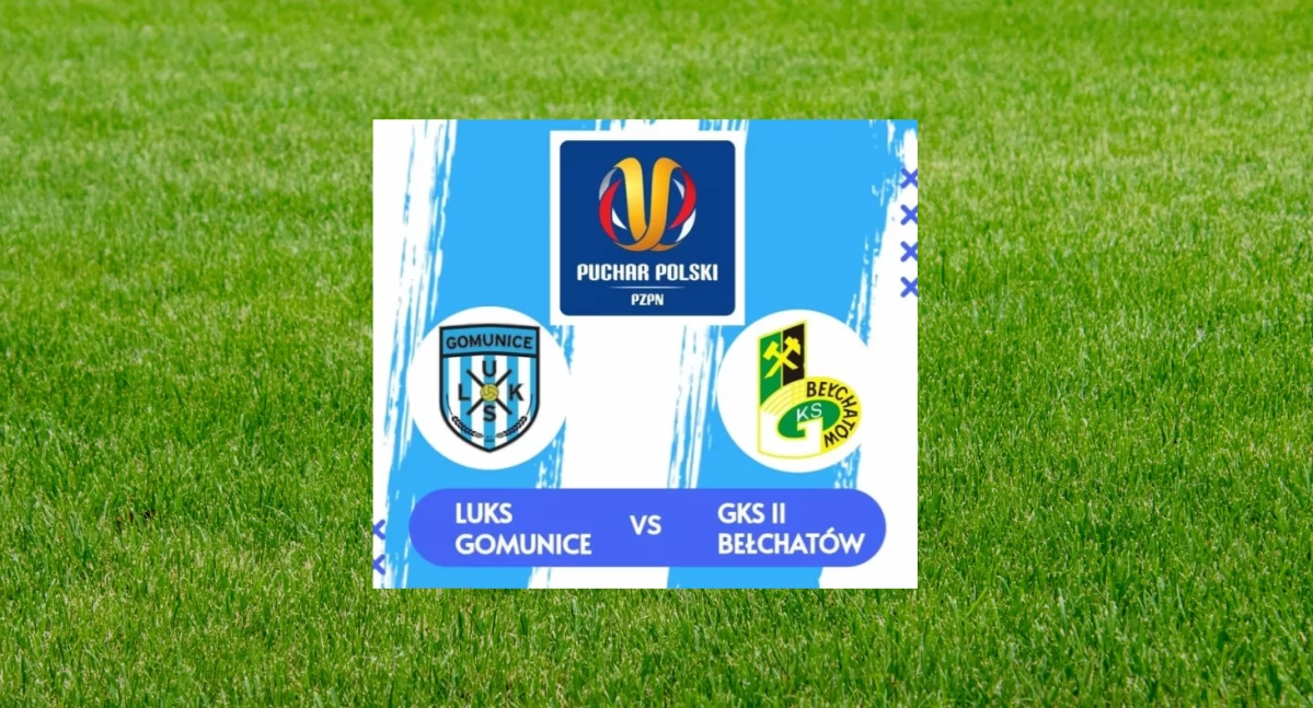 Na zdjęciu: plakat zapraszający na niedzielny sparing, fot. LUKS Gomunice