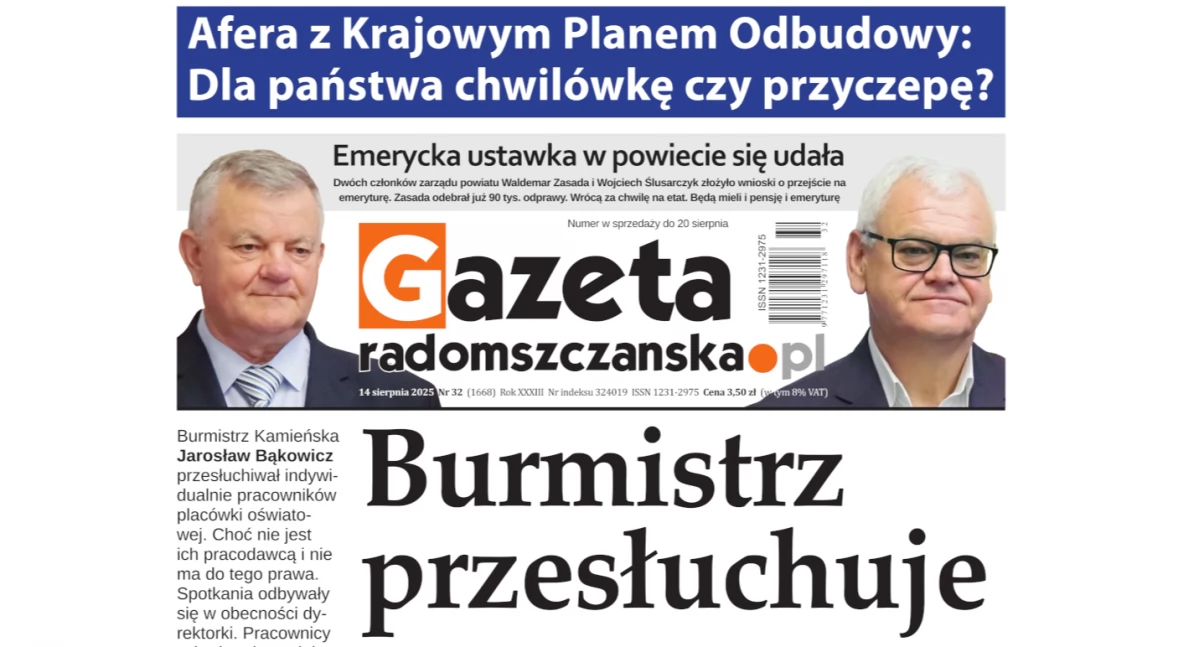 Na zdjęciu: Okładka najnowszego wydania Gazety