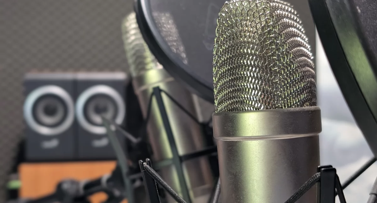 Na zdjęciu studio podcastowe Gazety Radomszczańskiej