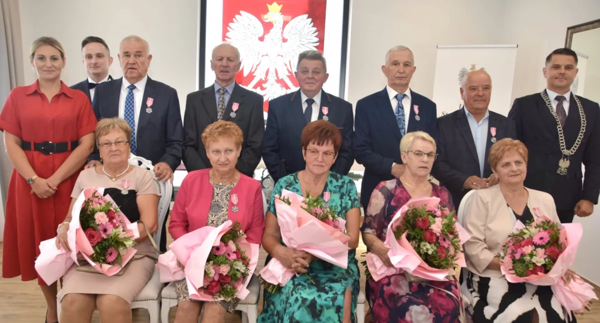 Na zdjęciu: jubileusz złotych godów 2025 w Kamieńsku, fot: Urząd Gminy Kamieńsk