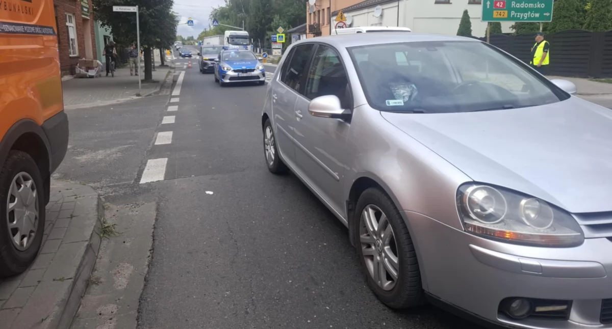 Na zdjęciu: Kierowca był kompletnie pijany 