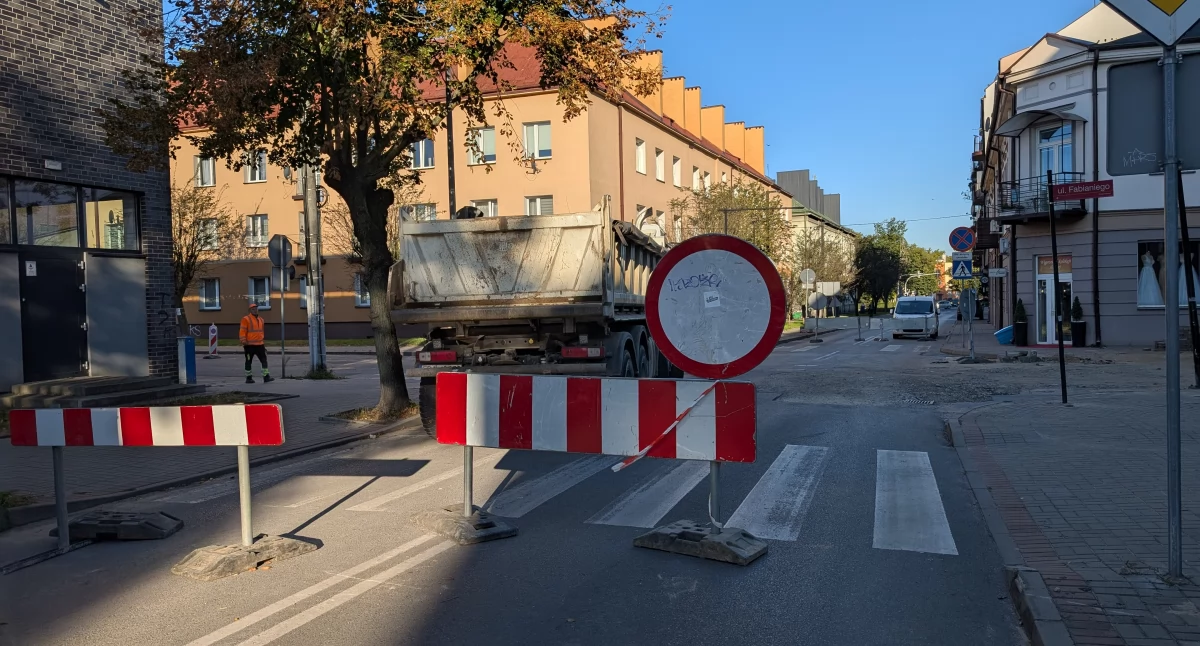 Na zdjęciu: Skrzyżowanie zostało zamknięte w poniedziałek 25 sierpnia