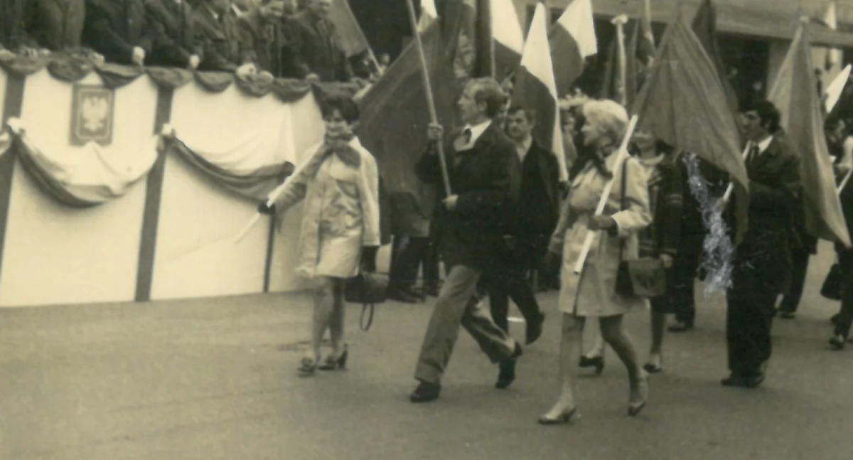 Na zdjęciu: Uroczystości 1-majowe w Radomsku, lata 60. Zbiory muzeum