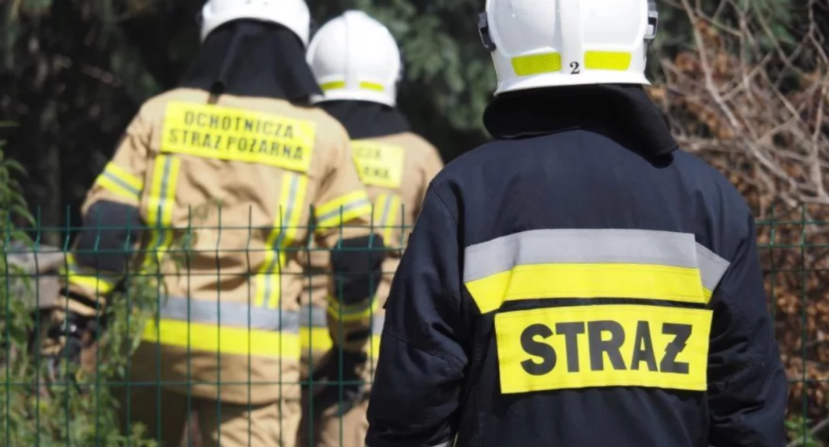 Na zdjęciu straż pożarna