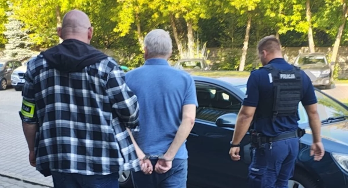 Na zdjęciu: 61-latek został aresztowany, fot. KPP Radomsko