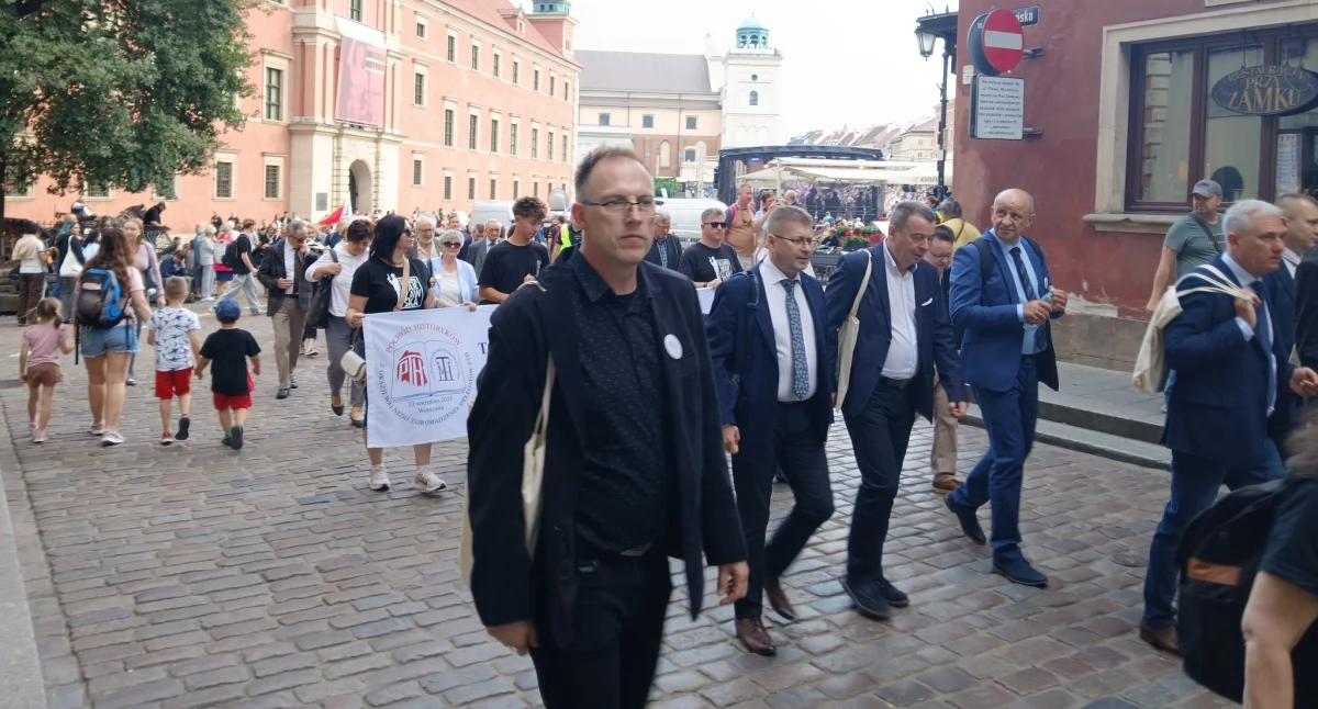 Na zdjęciu: Tomasz Nowak w Warszawie, fot. Facebook/PTH Radomsko