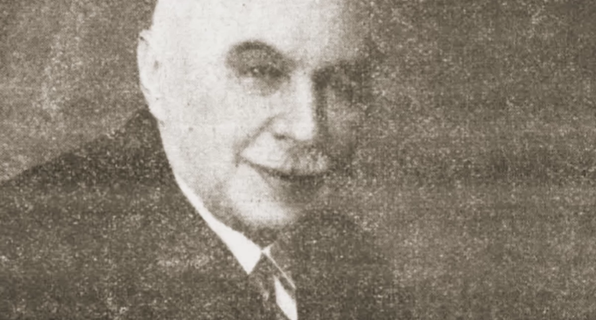Na zdjęciu: Tomasz Buczyński. Fotografia  z Gazety Radomskowskiej, nr. 41 z 1934 roku