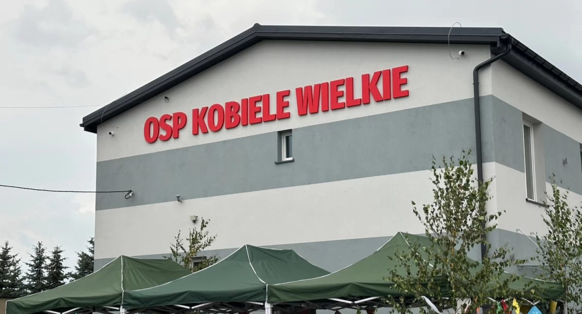 Na zdjęciu: budynek Ochotniczej Straży Pożarnej w Kobielach Wielkich