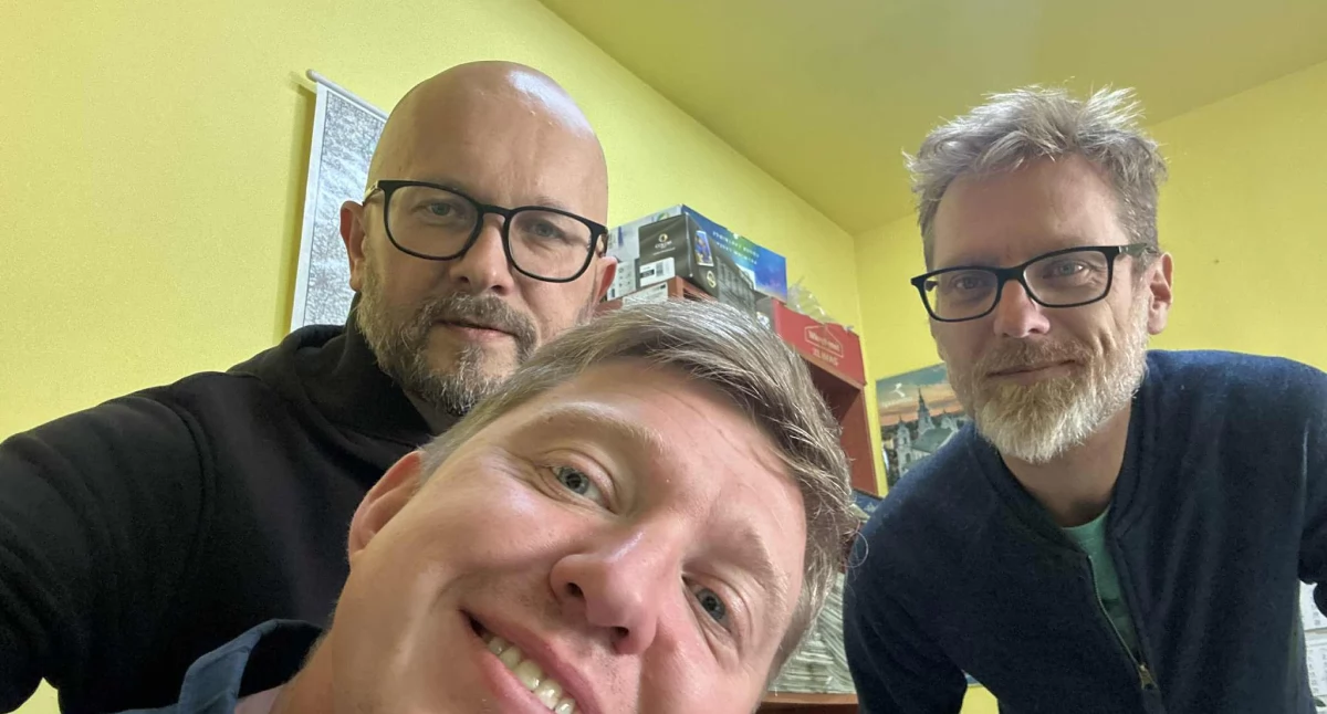 Na zdjęciu Paweł Aulich, Janusz Kucharski i Andrzej Andrysiak