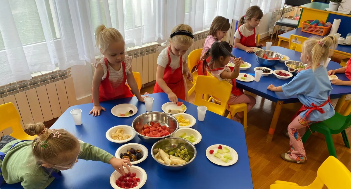 Edukacja, Warsztaty zdrowym odżywianiu Przedszkolu Radomsku - zdjęcie, fotografia