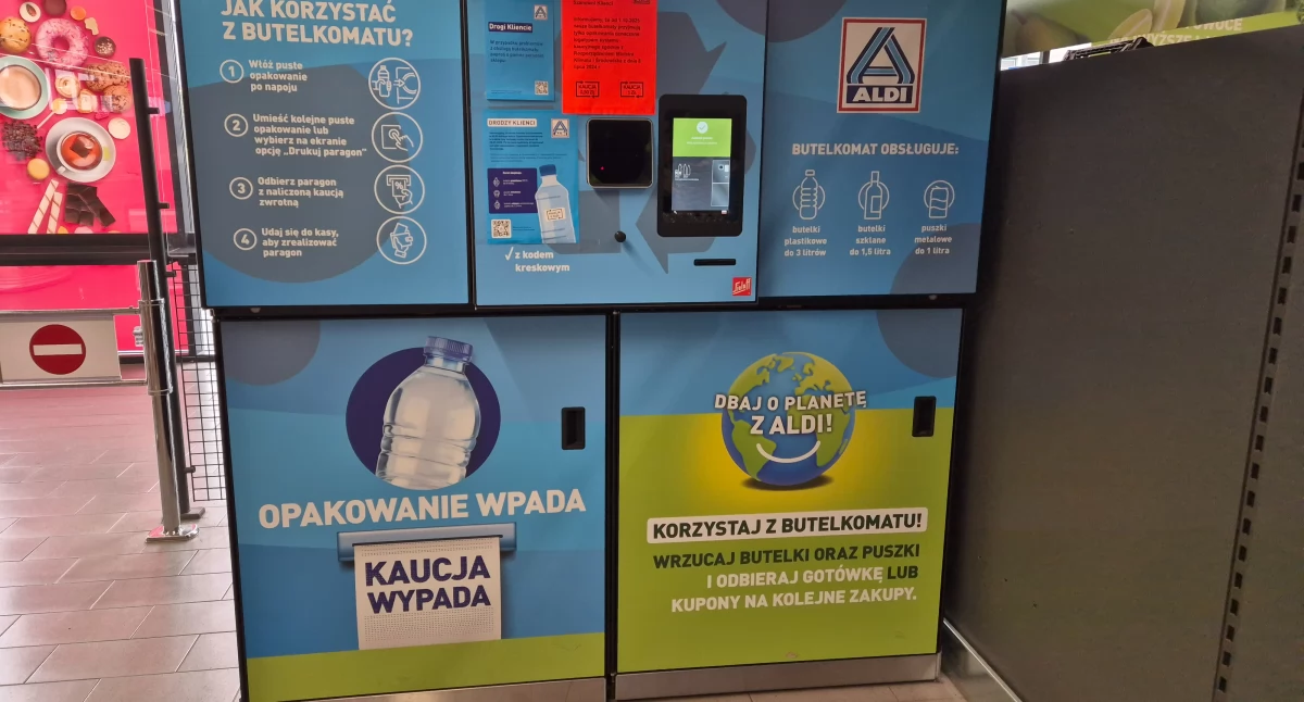 Na zdjęciu: Recyklomaty już są, nowych opakowań jeszcze nie ma