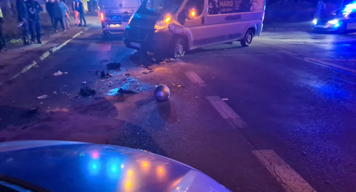 Na zdjęciu: Kierowca Citroena wyjechał z podporządkowanej, fot.KPP Radomsko 