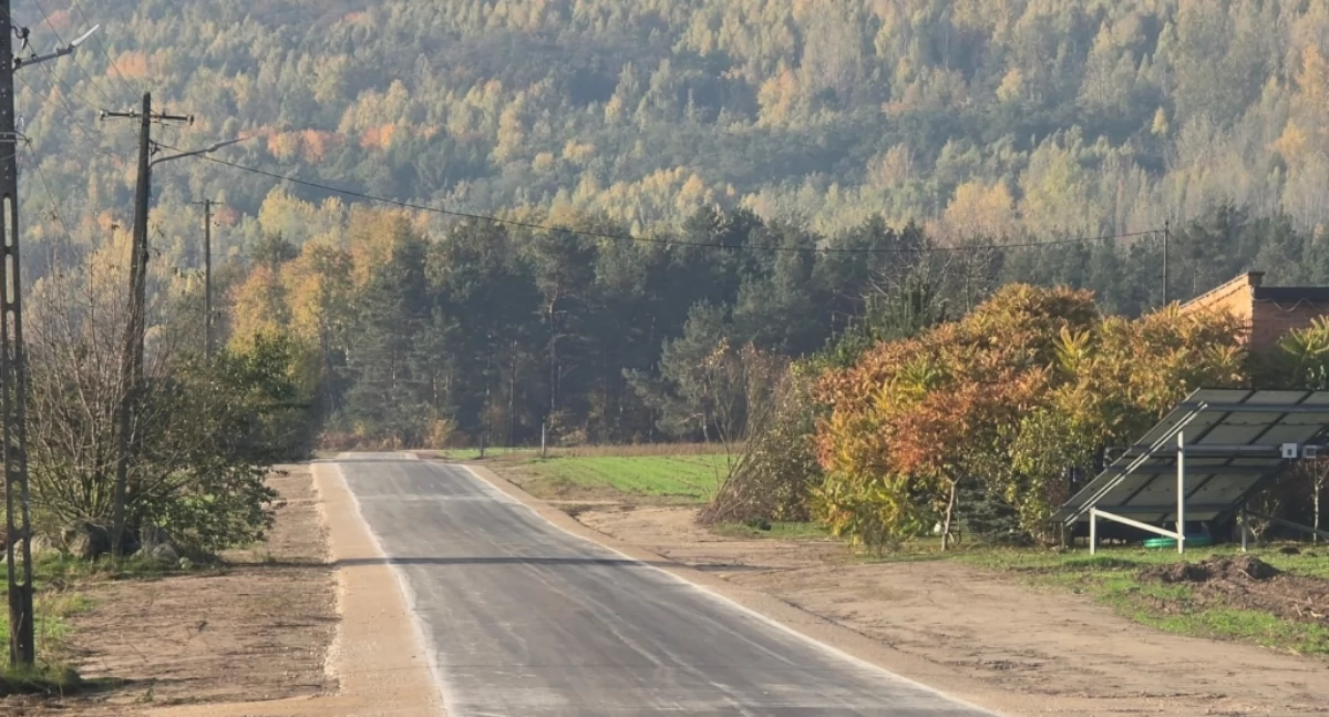 Na zdjęciu: ponad pół kilometra w Szpinalowie Górnym, fot. Urząd Gminy Kamieńsk