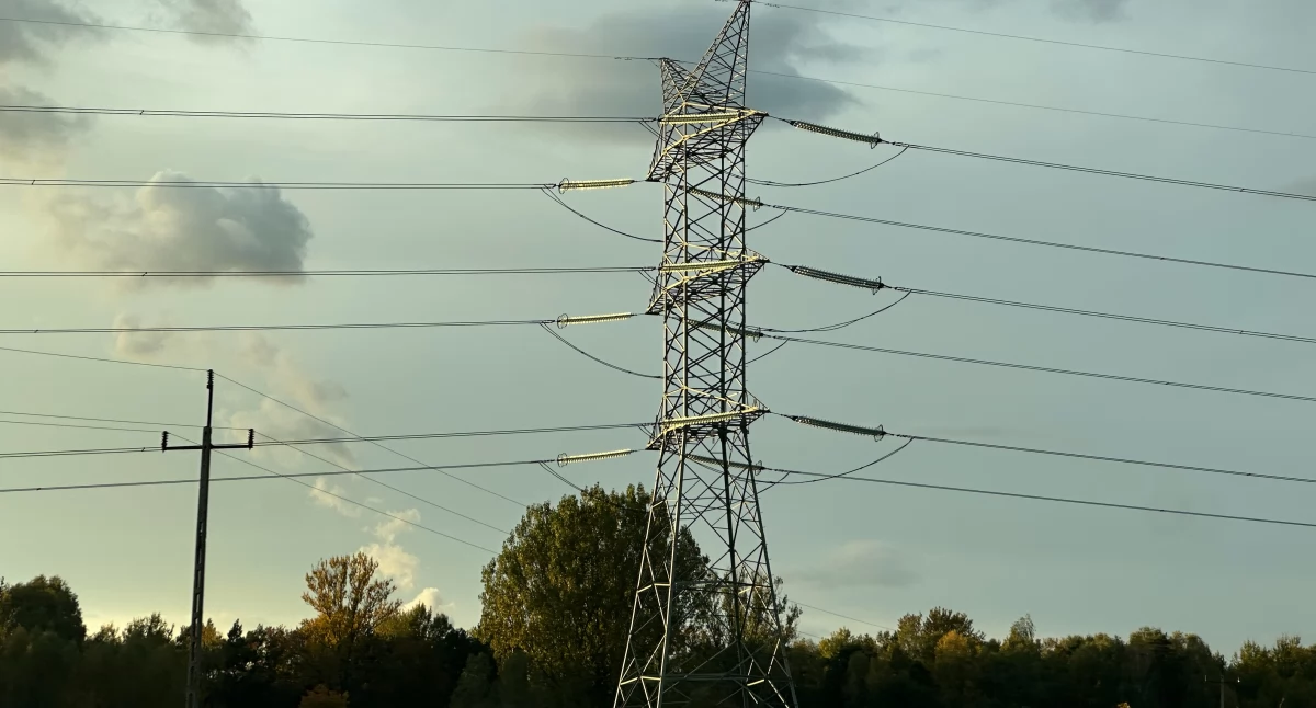 Na zdjęciu: słup energetyczny przy DW484 w gminie Kamieńsk