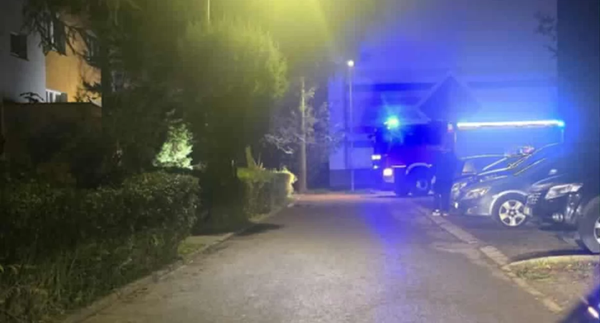 Na zdjęciu: Strażacy przeszli z balkonu na balkon, fot. nadesłane