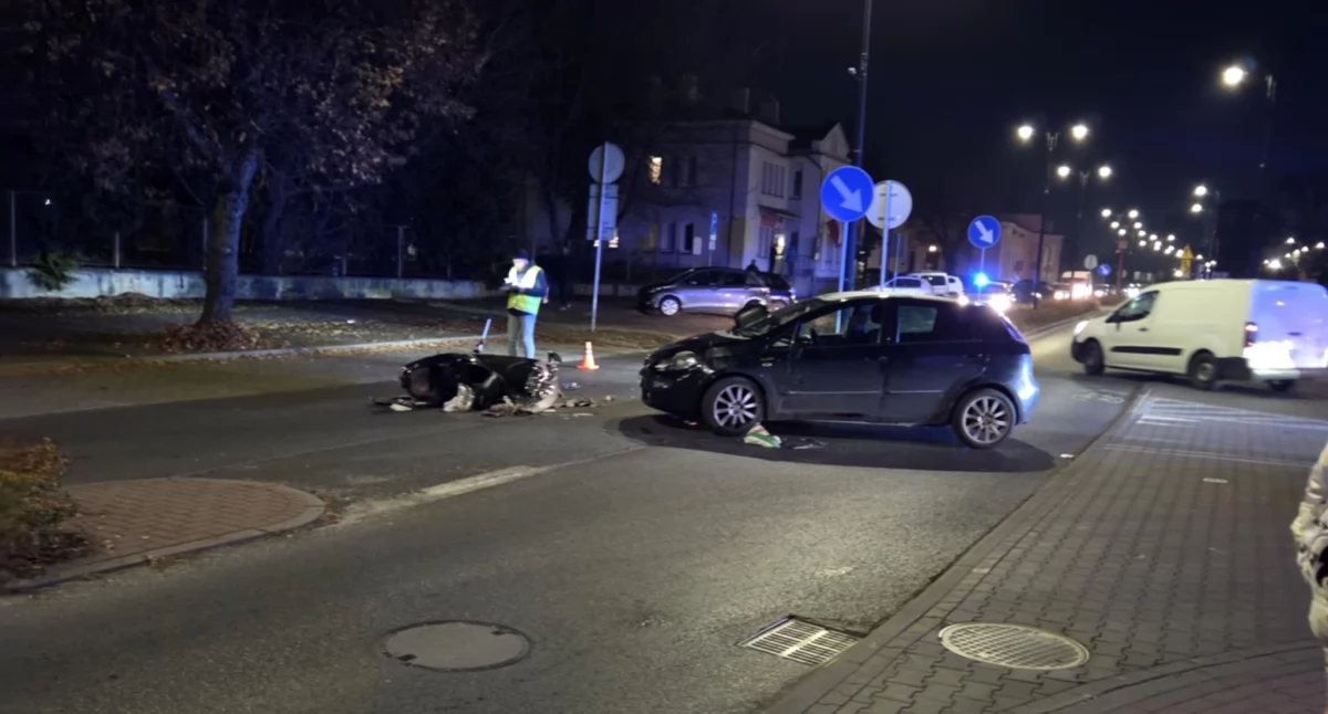 Na zdjęciu: Kobieta wymusiła pierwszeństwo przejazdu, fot. nadesłane