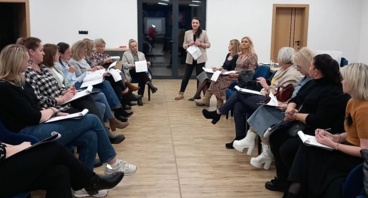 Na zdjęciu: uczestniczki spotkania, fot. Rada Rodziców Przedszkola w Kamieńsku