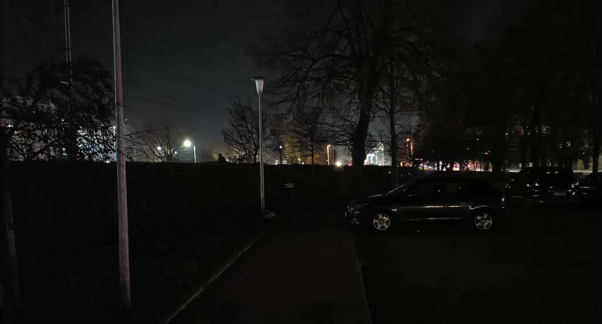 Na zdjęciu: Latarnie nie działają, fot. nadesłane