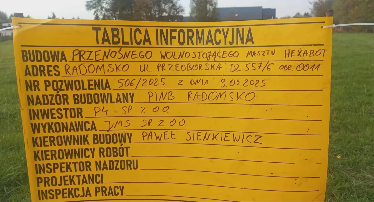Na zdjęciu: Mieszkańcy nie chcą masztu przy Przedborskiej
