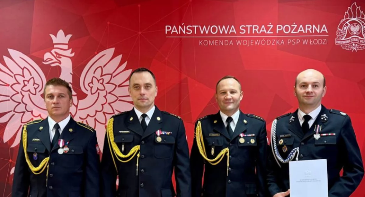 Na zdjęciu: Pojechali do Łodzi odebrać odznaczenia