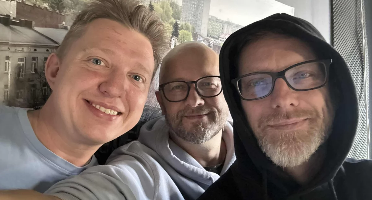 Na zdjęciu Paweł Aulich, Andrzej Andrysiak i Janusz Kucharski