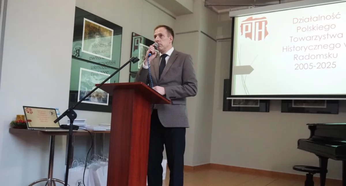Na zdjęciu Tomasz Nowak, prezes PTH