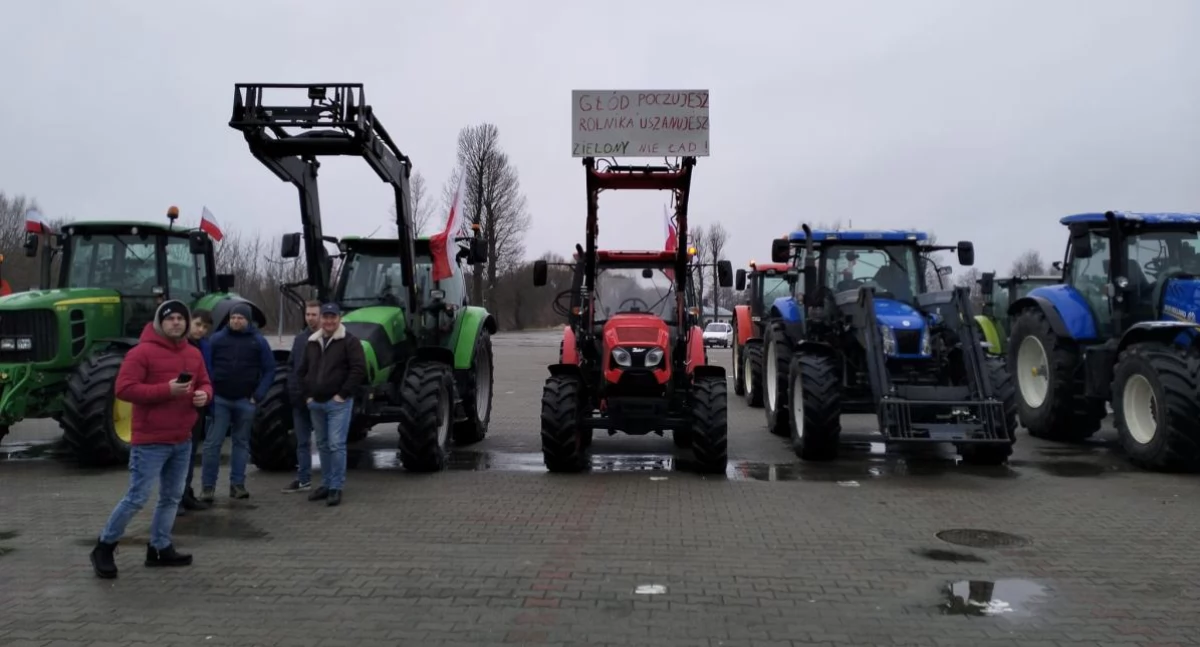 Na zdjęciu: Protest rolników w Radomsku w lutym 2024 roku