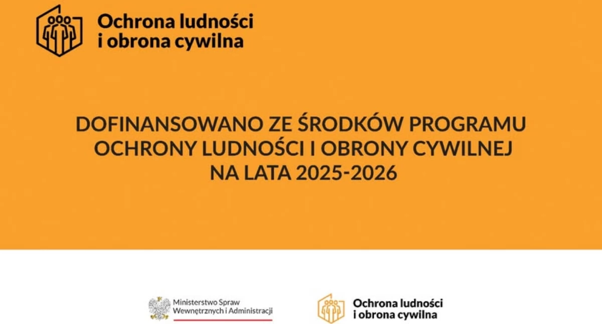 Na zdjęciu plakat informacyjny