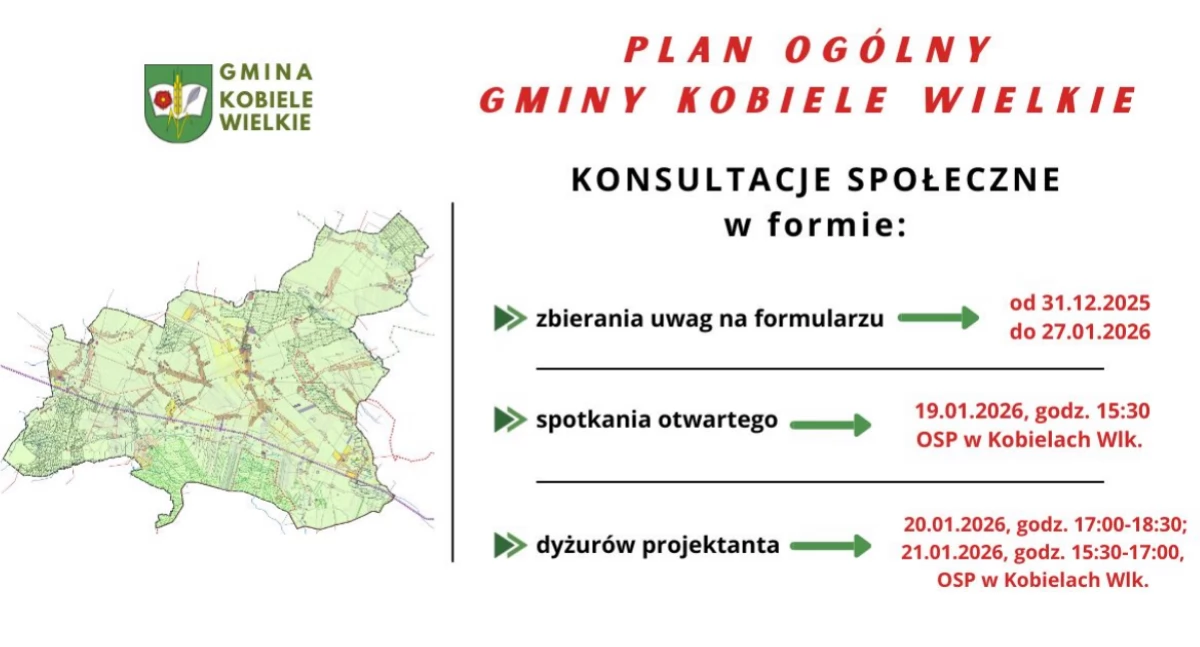 Na zdjęciu zaproszenie do udziału w konsultacjach