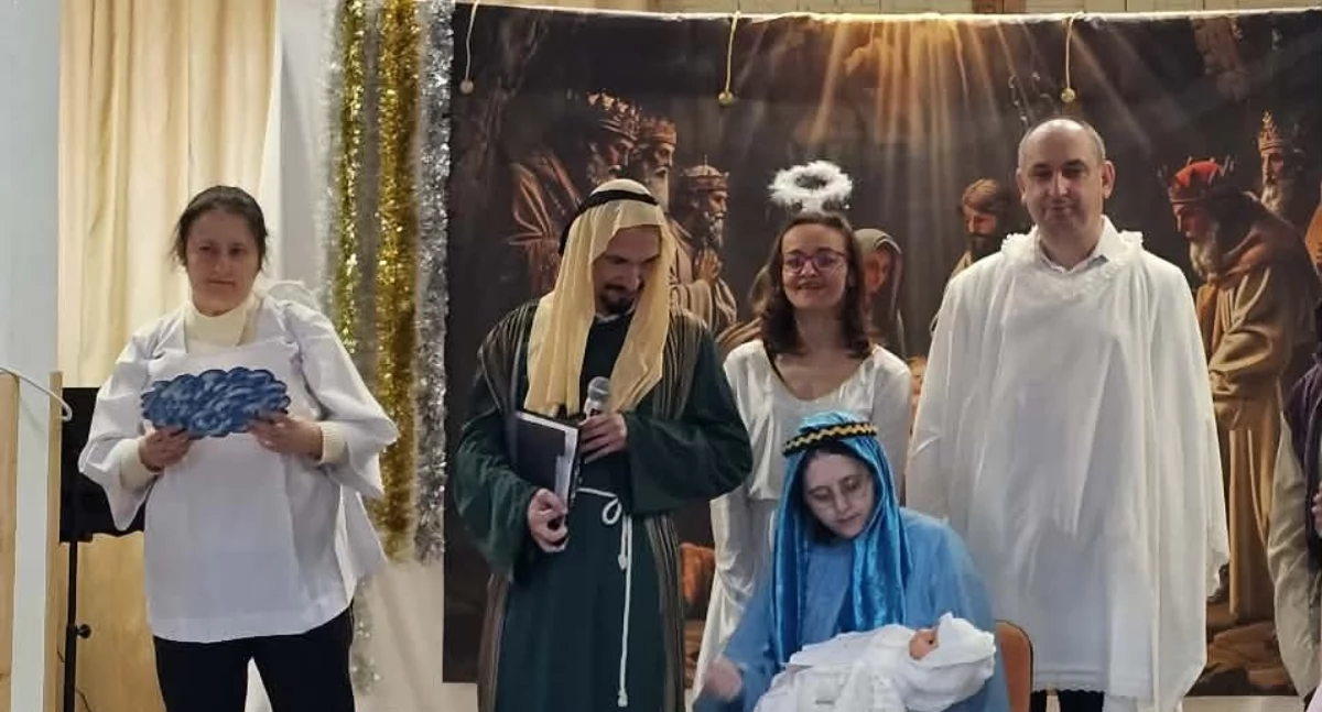 Na zdjęciu: Podopieczni przygotowali Jasełka, fot. Facebook/Powiat Radomszczański