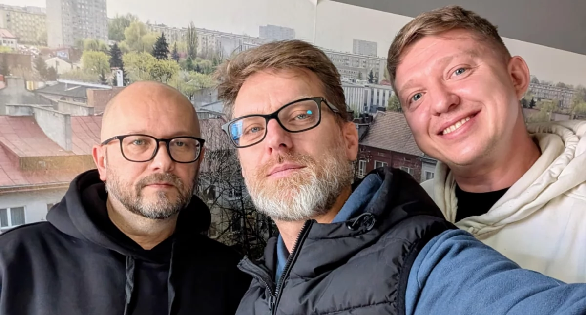 Na zdjęciu Andrzej Andrysiak, Janusz Kucharski i Paweł Aulich