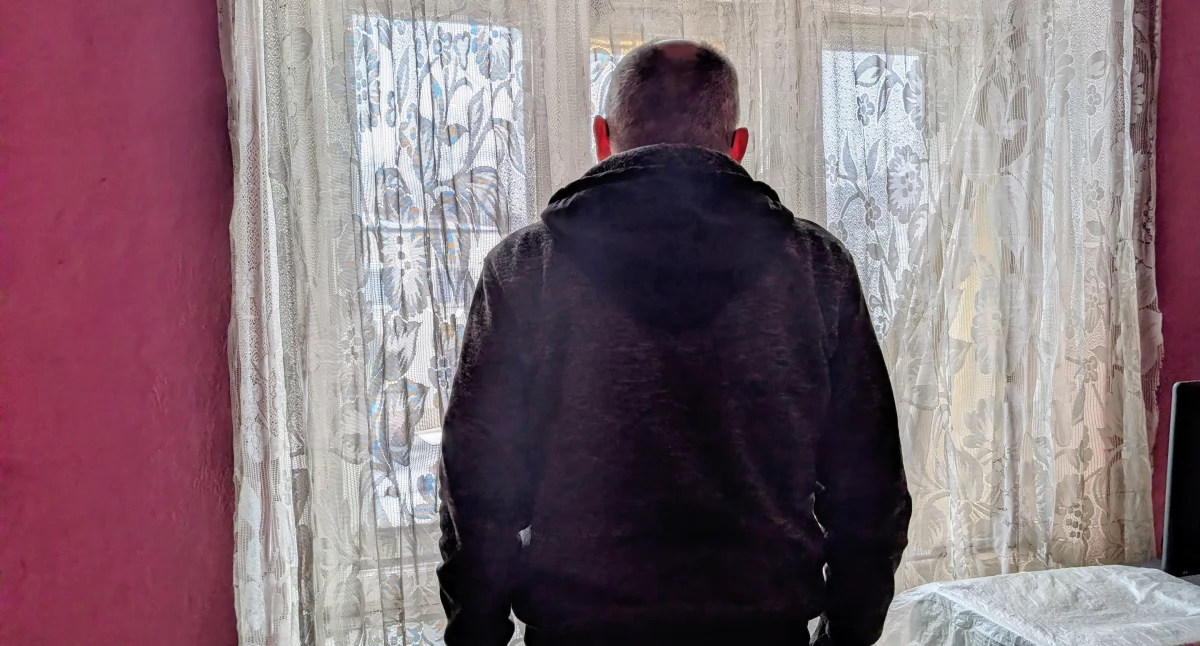 Na zdjęciu: Pan Paweł prosi o pomoc