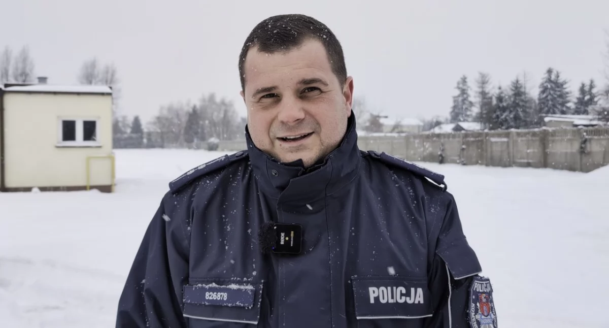 Na zdjęciu: Aspirant Dariusz Kaczmarek