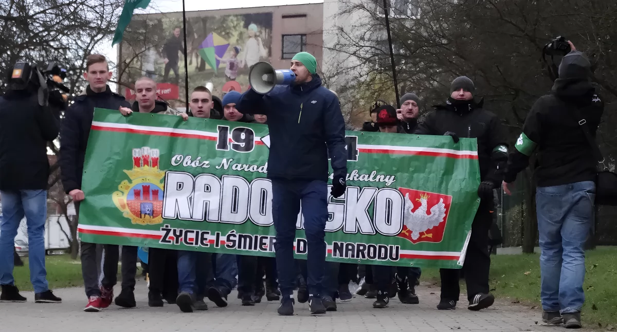 Na zdjęciu: Ostatnia duża akcja ONR-u  to marsz przeciwko imigrantom, w listopadzie 2017