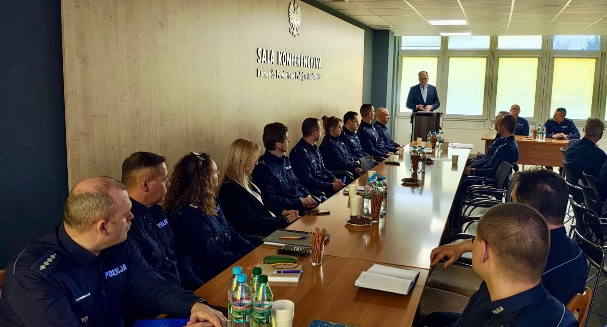 Na zdjęciu: Takie narady odbywają się co rok, fot. KPP Radomsko