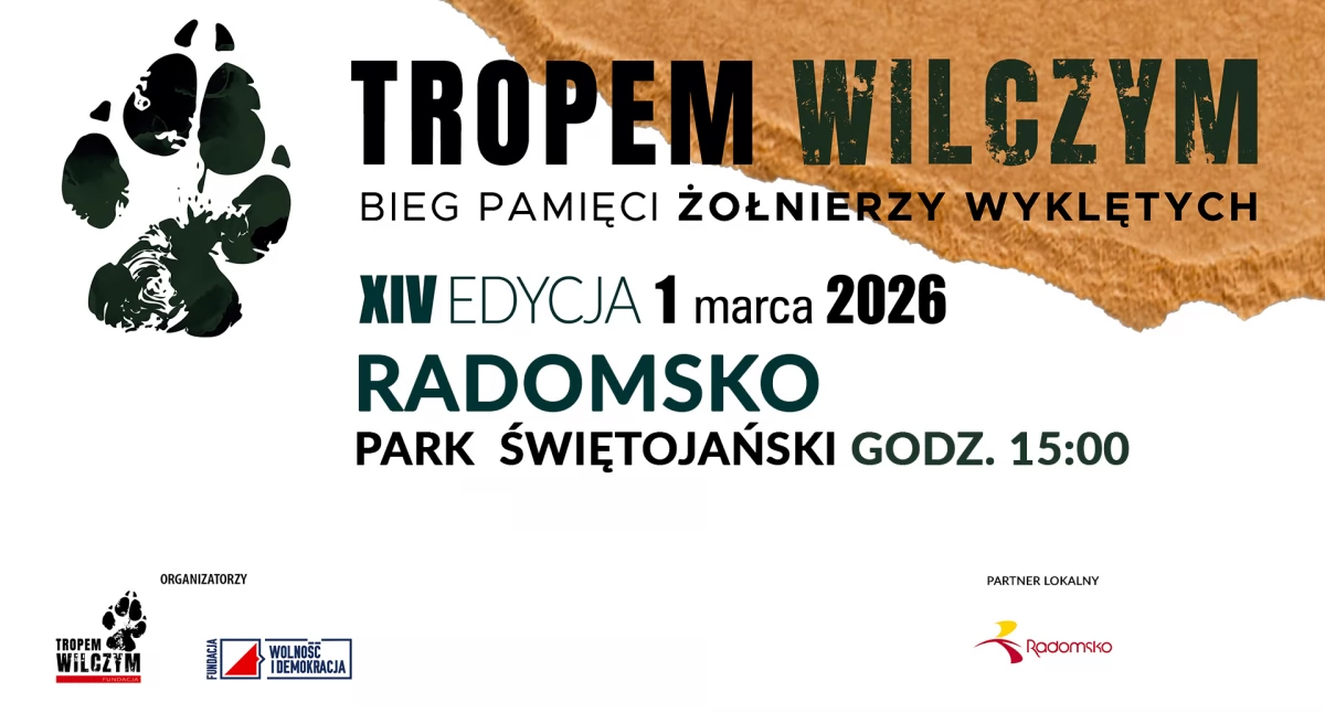 Na zdjęciu: Ruszyły zapisy na Bieg Tropem Wilczym, fot. Facebook/Radomsko Miasto Otwarte