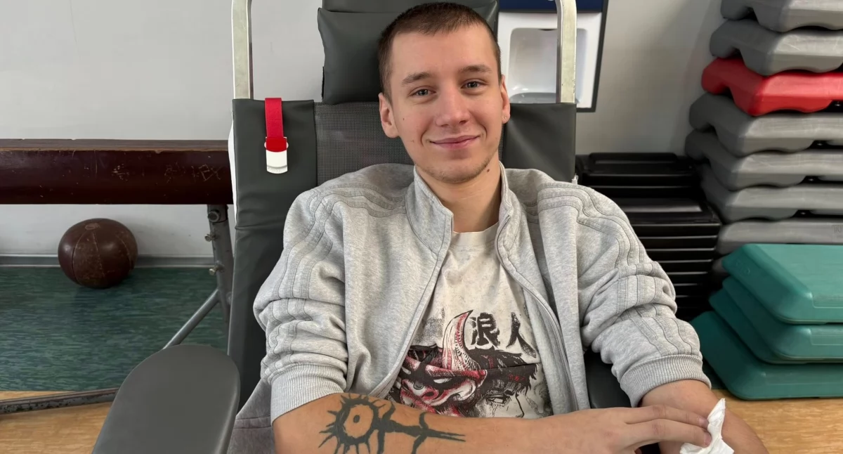 Na zdjęciu: Chętnych do oddania krwi nie brakowało, fot. Facebook/ZSP nr 1