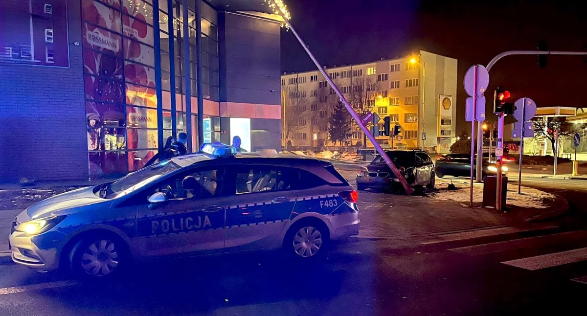 Na zdjęciu: Sprawcą kolizji był 28-latek, fot. KPP Radomsko