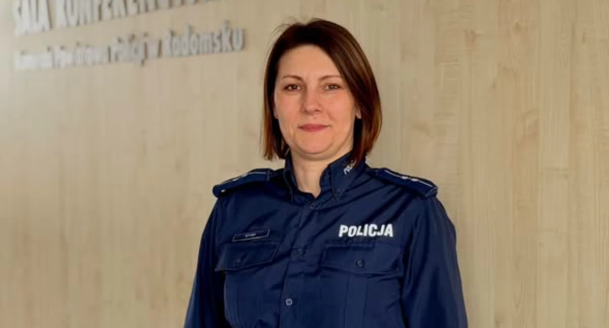 Na zdjęciu: Sylwia Korzela, fot. KPP Radomsko