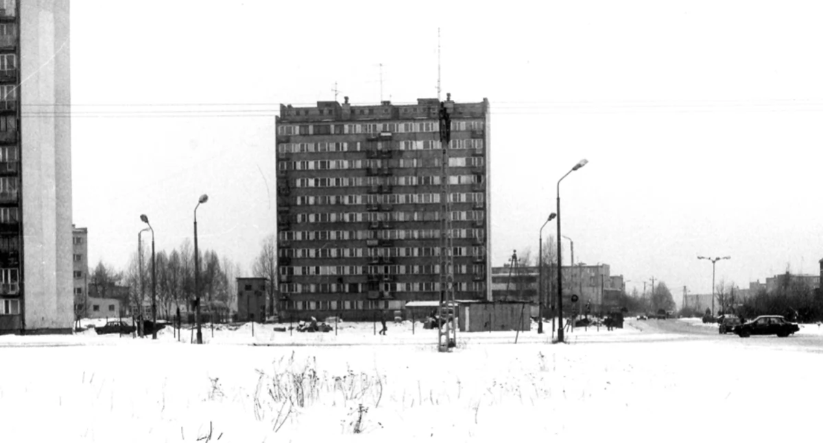 Na zdjęciu: Osiedle Tysiąclecia, rok 1991