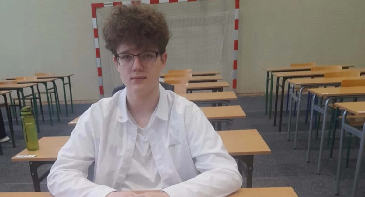 Na zdjęciu: Uczeń Szkoły Podstawowej w Bloku Dobryszyce, fot. PSP Blok Dobryszyce