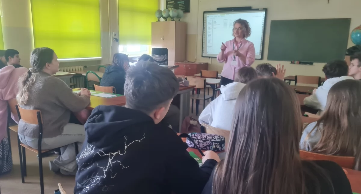 Na zdjęciu: Uczniowie byli bardzo aktywni